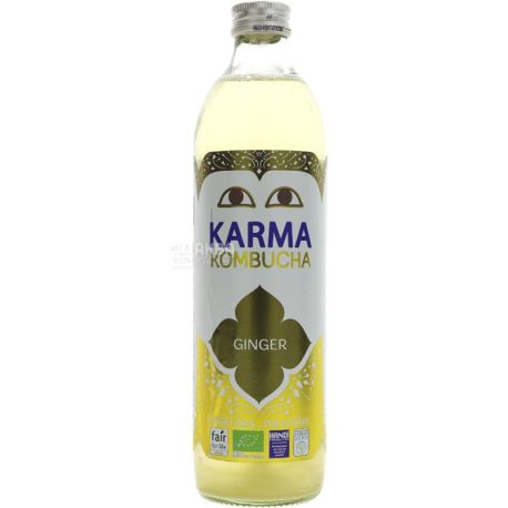 Karma Kombucha Ginger, 0,5 л, Карма, Напиток безалкогольный Комбуча, Имбирь