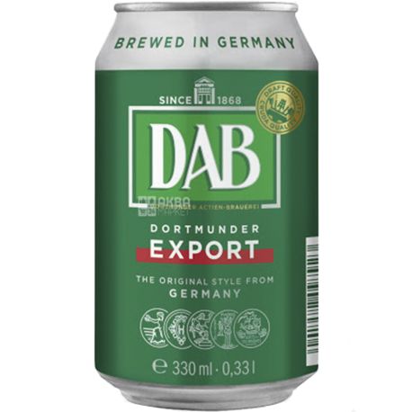 Dab, 0,33 л, Даб, Пиво світле, ж/б