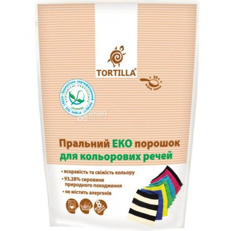 Tortilla, 400 g, Washing powder for colored clothes, eco