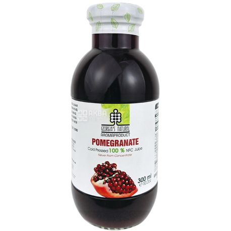 Georgia`s Natural, Pomegranate, 300 мл, Гранатовый сок без сахара, органический