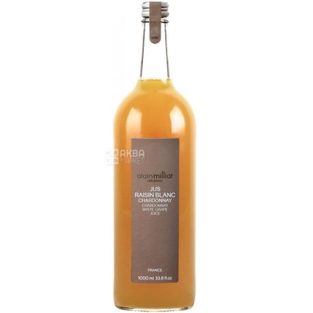 Alain Milliat, Jus de Raisin Blanc Chardonnay, 1 л, Сок виноградный белый сорта Шардоне