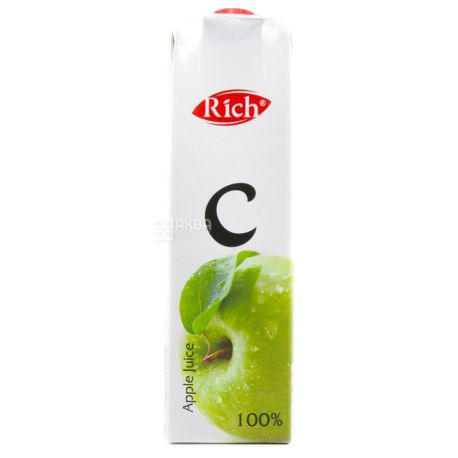 Rich, 1 л, Сок Яблочный Рич, осветлённый