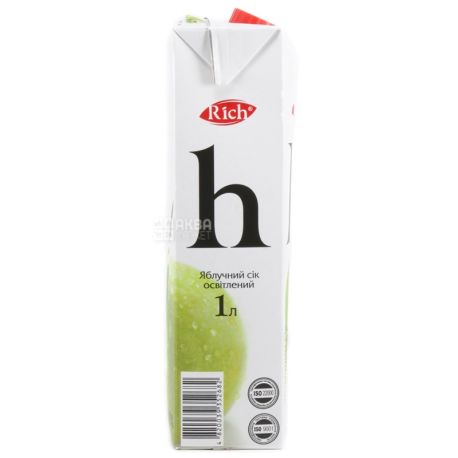 Rich, 1 л, Сок Яблочный Рич, осветлённый