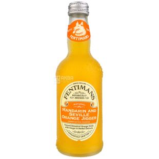 Fentimans Jigger Mandarin and Orange, 0,275 л, Напиток газированный Мандарин-Апельсин и травяной экстракт Фентиманс, стекло