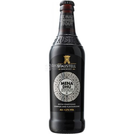 St Austell Mena Dhu, 0,5 л, Мена Ду, Пиво чорне, Ель, скло