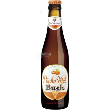 Dubuisson, Peche Mel Bush, 0,33 л, Пеш Мел Буш, Пиво фруктове, персикове, скло