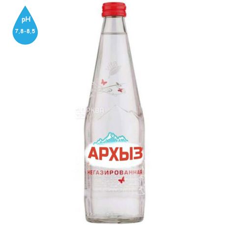 Arkhyz, 0.5 L, still mineral water, glass