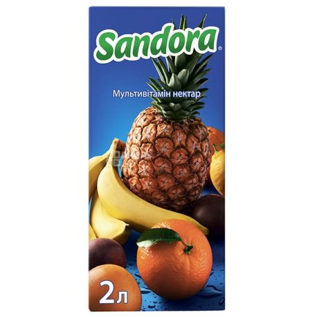 Sandora, Мультивитамин, 2 л, Сандора, Нектар натуральный