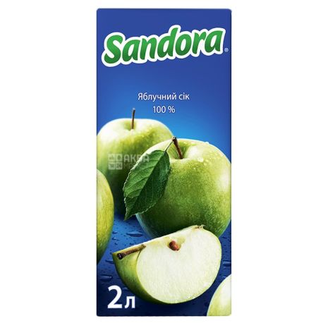 Sandora, 2 l, juice, Apple, m / s