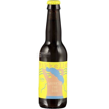 Mikkeller Drink'in In the Sun, 0,33 л, Дрінкін ін зе сан, Пиво безалкогольне, пшеничний ель, скло