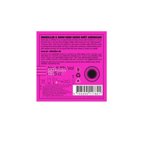 Mikkeller Gout Americain, 0,75 л, Гоут Американ, Пиво світле крафтове, ель, скло
