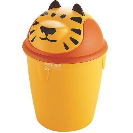 Curver, Tiger, 26.5 x 26.5 x 38.5 cm, Waste bin, orange