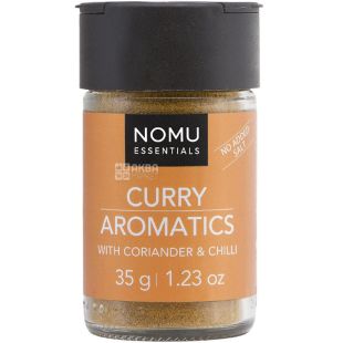 NOMU, Curry aromatics, 35 г, Смесь специй, Кориандр и индийский карри с чили