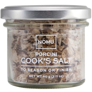 NOMU, Porcini, 60 г, Смесь специй, Белые грибы с солью