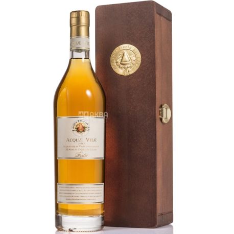 Berta, Acqua vitae, 0,7 л, Граппа, дерев'яна коробка