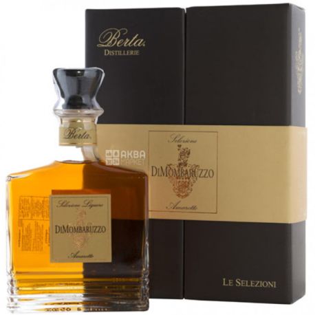 Berta, Amaretto di Mombaruzzo Selezione, 0,7 л, Ликер Амаретто, подарочная упаковка