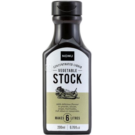 NOMU, Vegetable stock, 200 мл, Овощной концентрат для бульонов и маринадов