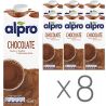 Alpro, Soya Chocolate, Упаковка 8 шт. по 1 л, Алпро, Соєве молоко з шоколадом, вітамінізоване