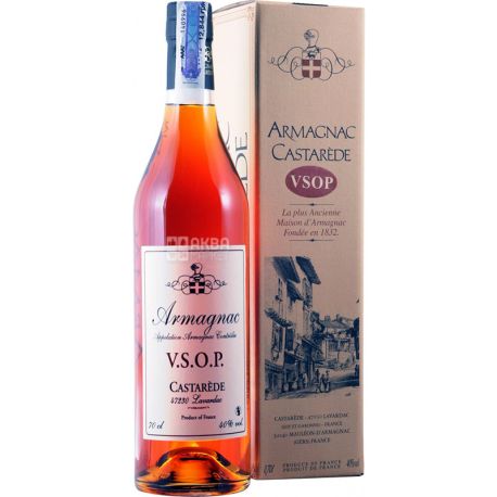 Armagnac Castarede, VSOP, 0,7 л, Арманьяк, подарочная упаковка
