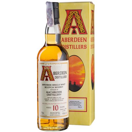Blackadder, Auchroisk 10yo, 0,7 л, Віскі односолодовий, витриманий, подарункова упаковка