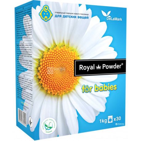 De La Mark Baby, 1 kg, De la Mark Baby, Concentrated laundry detergent, phosphate-free