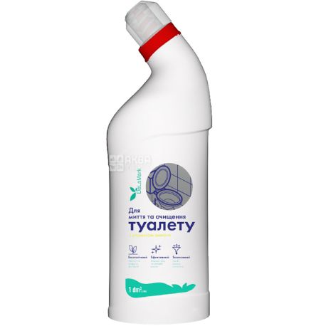 Delamark, 1 л, Засіб для миття туалету з ароматом лимона