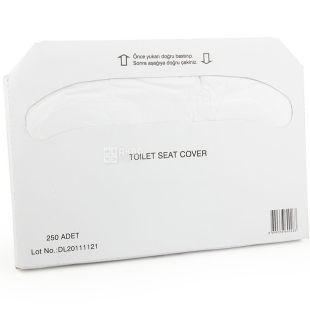 Mirus, 250 шт., Накладки гігієнічні на унітаз, 1/2 складання