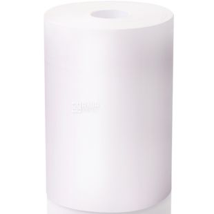 Mirus, 1 рул., Рушник паперовий Мірус без перфорації, 2-шаровий, білий, 100 м, 220 мм