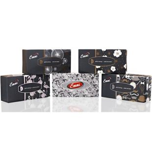 Mirus Grand, 150 шт., Салфетки косметические Мирус, 2-х слойные, 20х20 см, в ассортименте