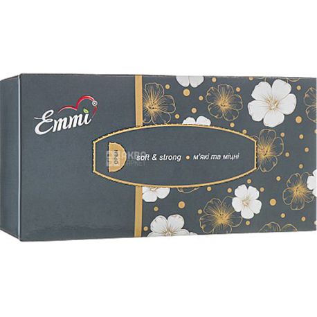 Mirus, Grand, 150 шт., Серветки косметичні двошарові, в асортименті, 20 х 20 см