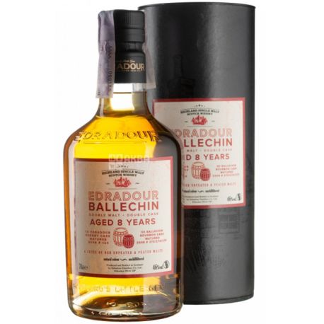Ballechin, Cuvee 8yo, 0,7 л, Виски односолодовый, выдержанный, тубус