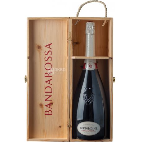 Bortolomiol, Bandarossa Valdobbiadene Prosecco Superiore, 1,5 л, Вино біле ігристе, сухе, подарункова упаковка