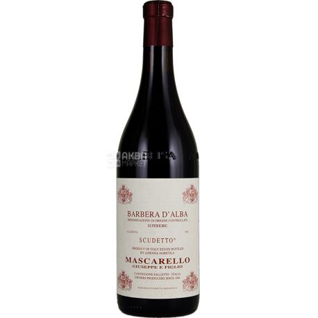 Giuseppe Mascarello, Barbera d`Alba Scudetto, 0,75 л, Вино червоне сухе