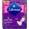 Libresse Ultra Night Extra Soft, 8 шт, Гігієнічні прокладки, анатомічні, 8 крапель, з крильцями