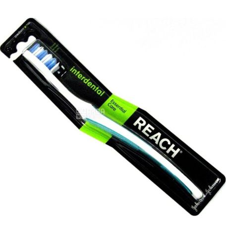 Reach, Interdental, Зубная щетка, средней жесткости, в ассортименте