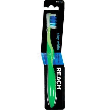 Reach, Stay White, Зубна щітка, жорстка, в асортименті