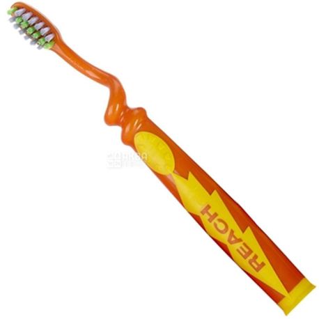Reach, Wonder Grip, Зубна щітка м'яка, для дітей 6-12 років
