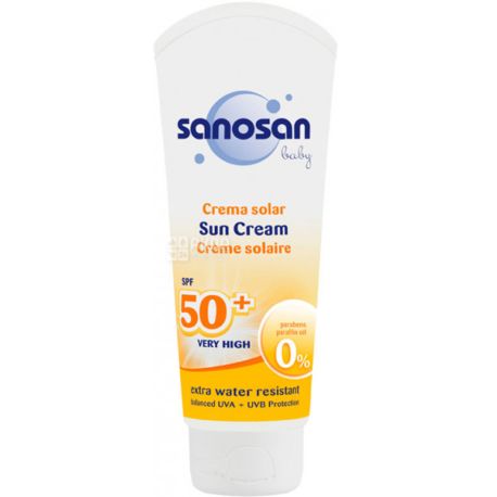 Sanosan Baby, SPF 50, 75 ml, Baby sunscreen, 0+