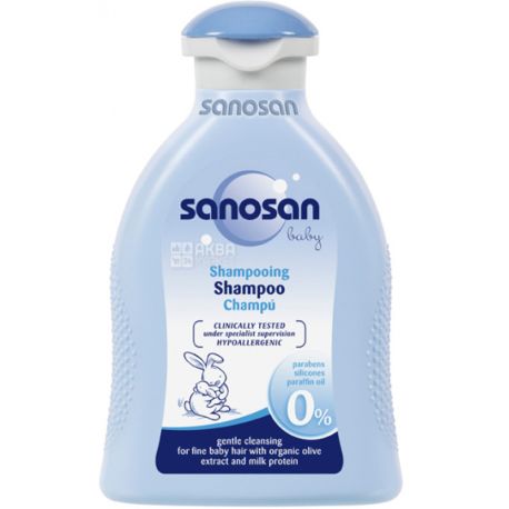 Sanosan Baby, 200 мл, Детский шампунь, 0+