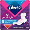 Libresse Ultra Goodnight Soft, 8 шт., Либресс Ультра Гуднигт Софт, Прокладки гигиенические, 7 капель
