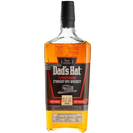 Dad’s Hat, Pennsylvania Straight Rye Whiskey, 0,7 л, Віскі
