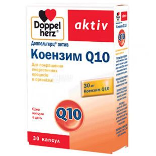 Doppel herz Aktiv, 30 таб., Доппель герц Актив, Биодобавки, Коэнзим Q10