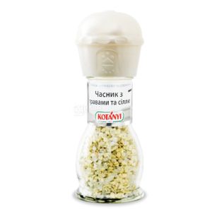 Kotanyi, 50 г, приправа, чеснок с травами и солью, стекло