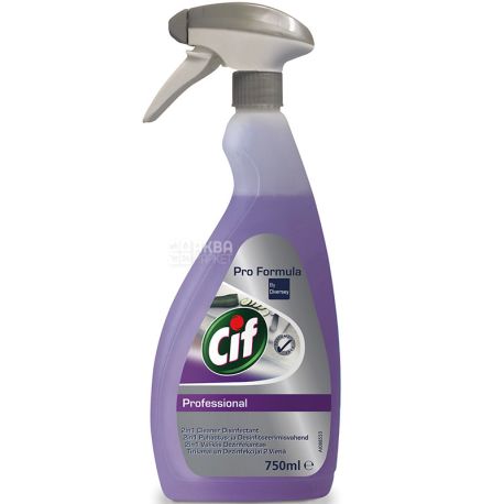 Cif Professional 2 в 1 Cleaner Disenfectant, 750 мл, Засіб миючий з дезинфікуючим ефектом