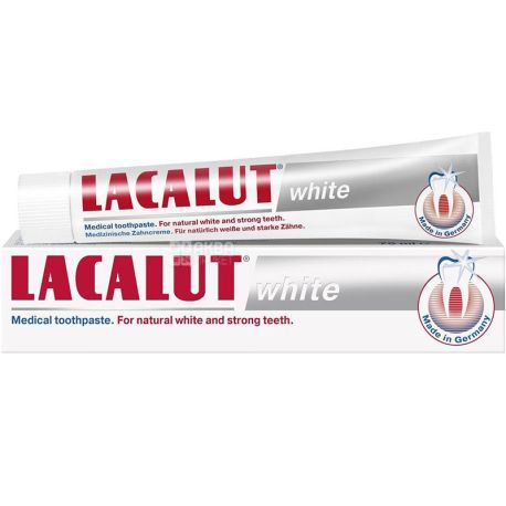 Lacalut white, 50 мл, Зубная паста, отбеливающая