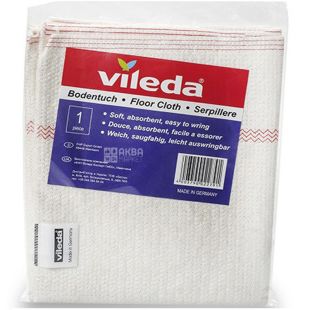 Vileda Vlieser, Тряпка универсальная для мытья полов, 500 х 800 мм, белая