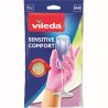 Vileda, Sensitive ComfortPlus, 1 пара, Рукавички латексні для делікатних робіт, розмір М