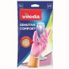 Vileda, Sensitive ComfortPlus, 1 пара, Рукавички латексні для делікатних робіт, розмір L