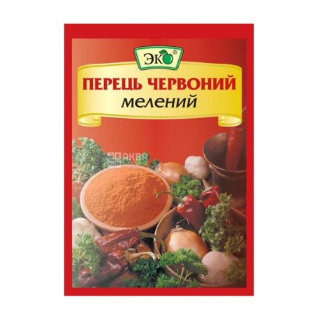 Эко, 20 г, перец красный, молотый