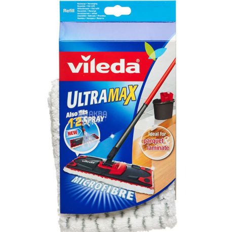 Vileda, UltraMat Microfaser, Моп сменный для швабры, белый